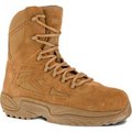 Warson Brands. Reebok RB8850 Stealth 8in Boot with Side Zipper, Composite Toe, Men's Sz 10.5 W Wide, Coyote RB8850-W-10.5